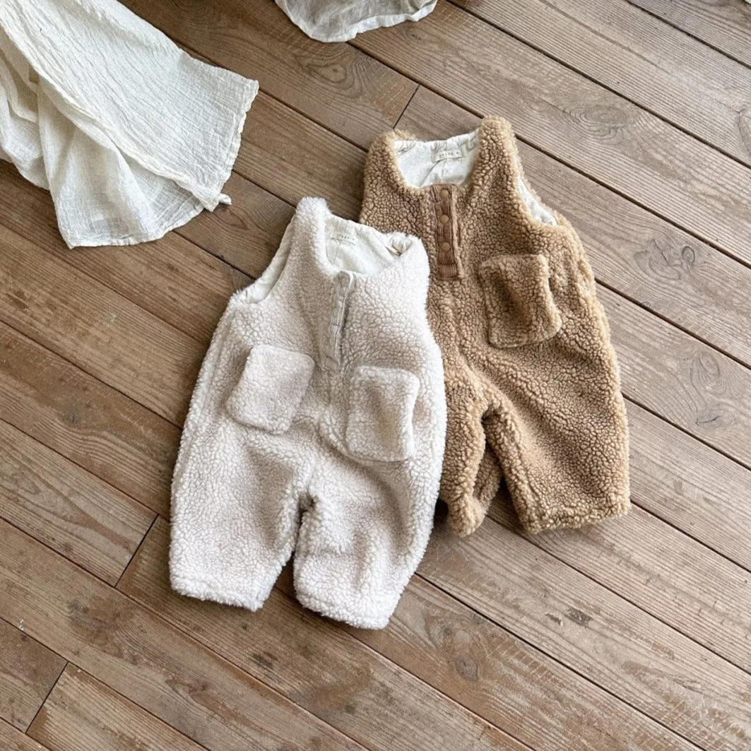 Toddler Anggo Sherpa Overalls (1-6y) - 2 Colors