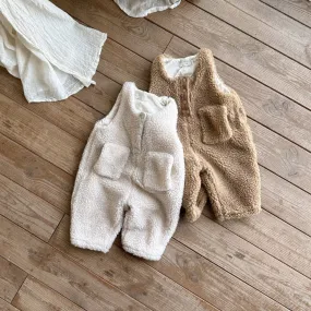 Toddler Anggo Sherpa Overalls (1-6y) - 2 Colors