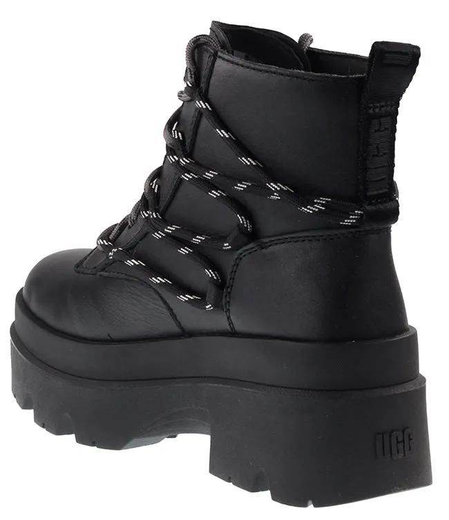 Ugg Boots Womens Brisbane Lace Up Black