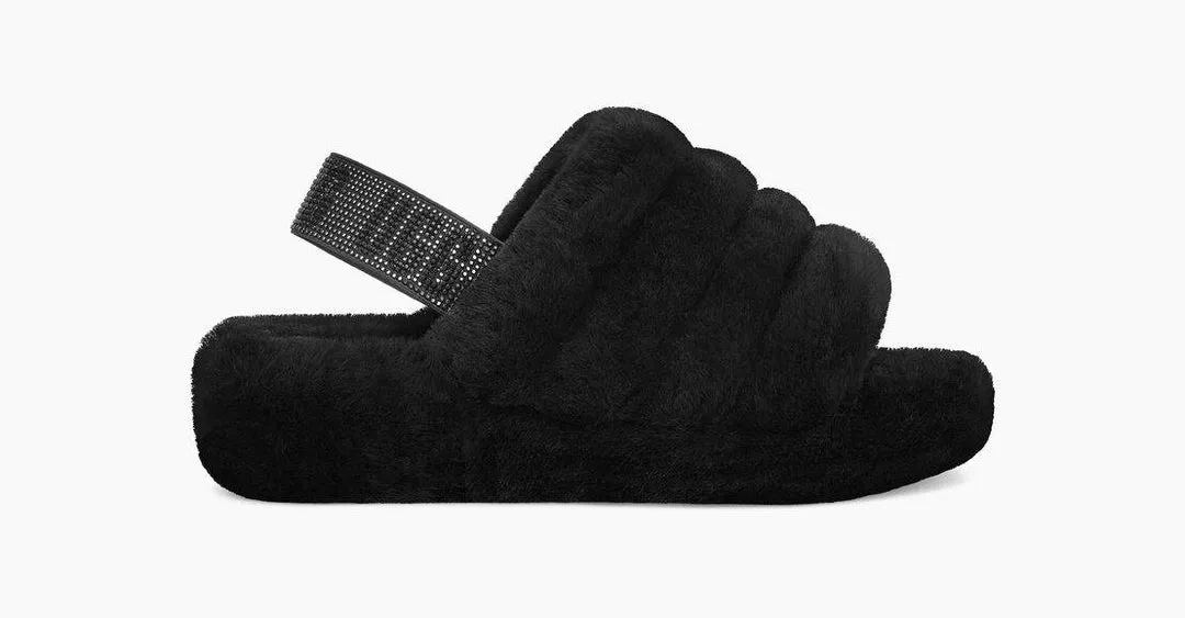 Ugg - Women's Fluff Yeah Slide - Triple Black