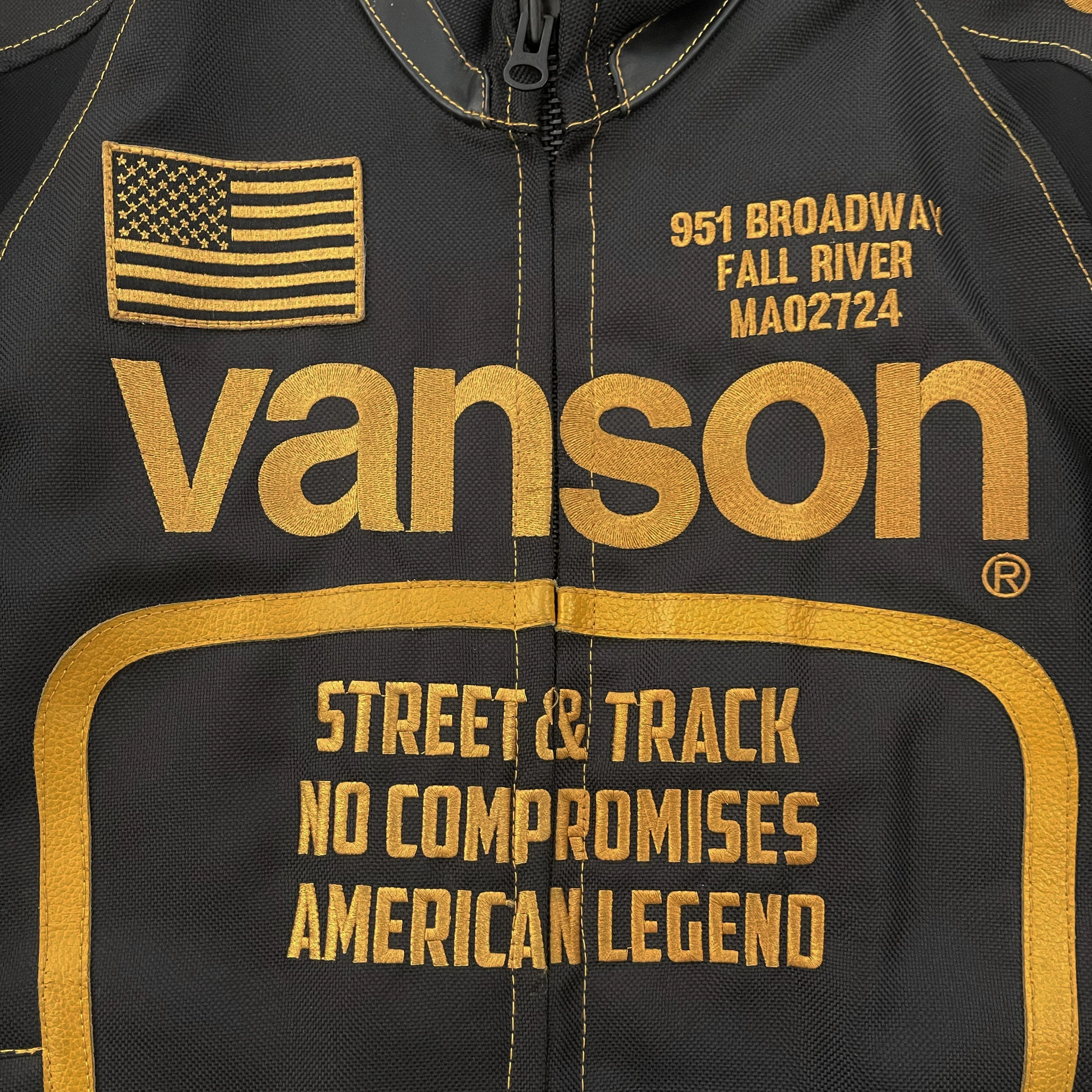 Vanson Leathers Motorcycle Mesh Racer Jacket