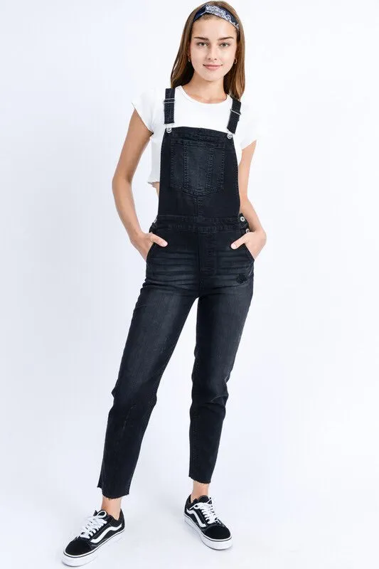 Victoria Skinny Denim Overalls