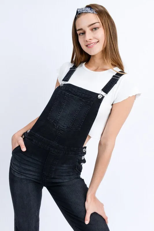 Victoria Skinny Denim Overalls