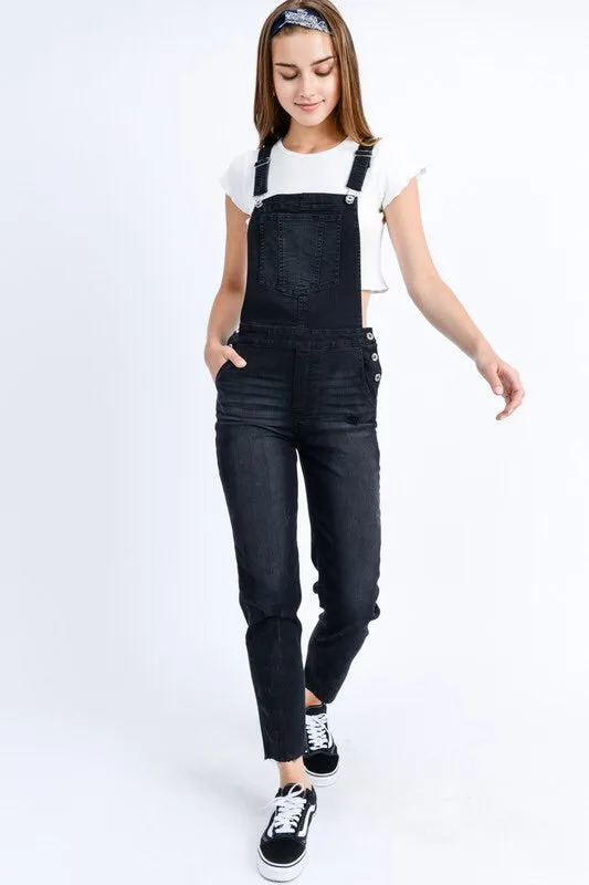 Victoria Skinny Denim Overalls