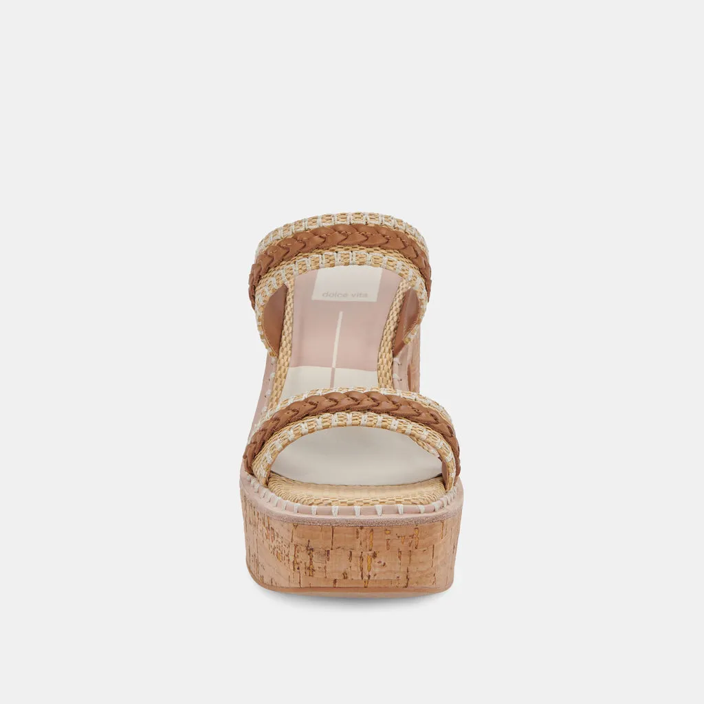 WHIM Heels Honey Raffia | FSC-certified Cork & Chunky Platform Heels– Dolce Vita 6895454879810