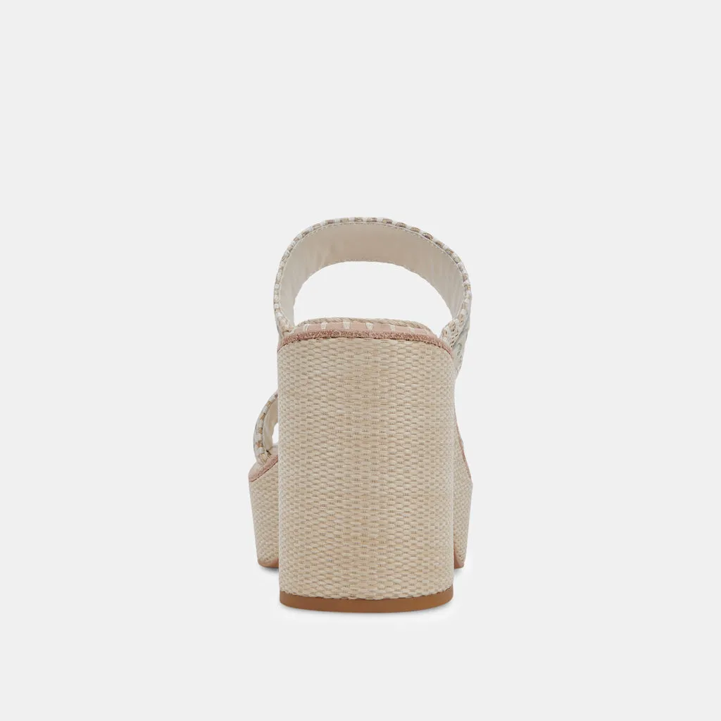 WHIM Heels Oatmeal Raffia | Recycled Raffia & Chunky Platform Heels– Dolce Vita 6895454847042