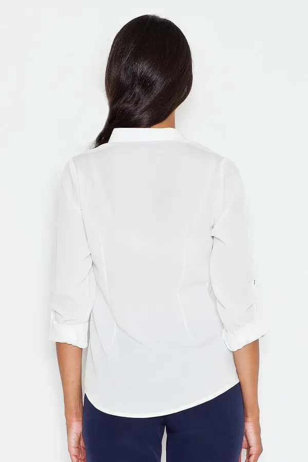 White long sleeve blouse