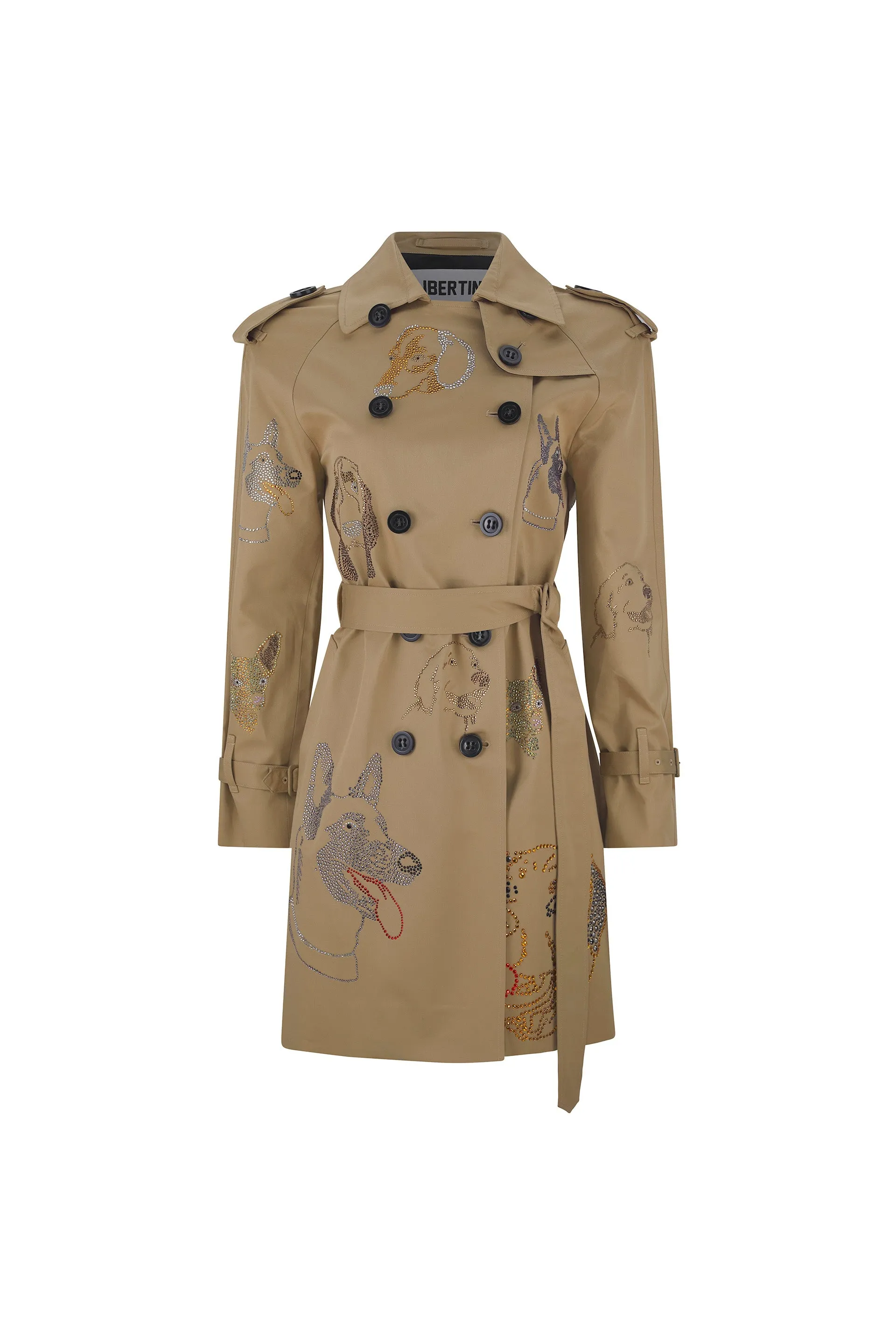 'WHO LET THE DOGS OUT' TRENCH COAT