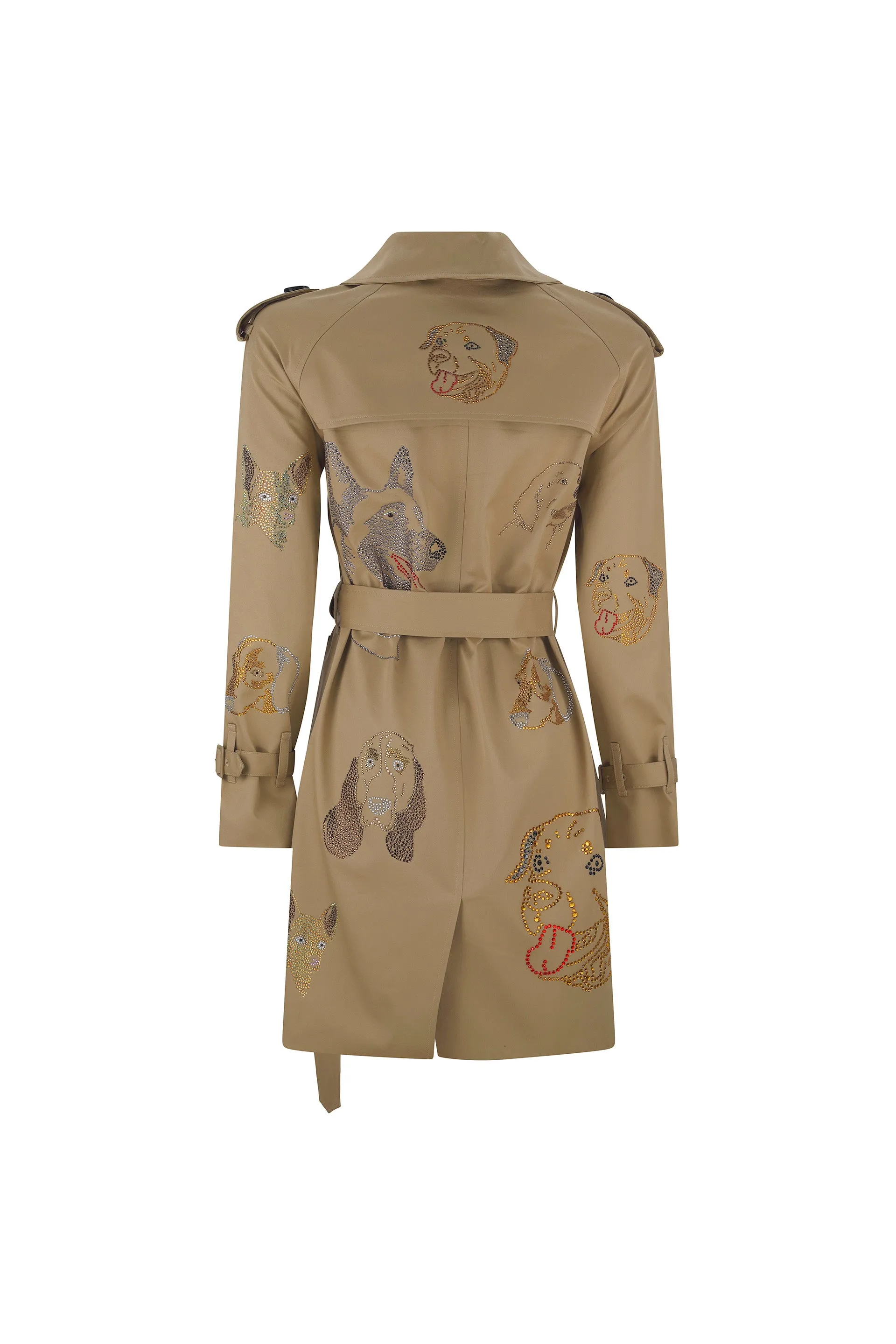 'WHO LET THE DOGS OUT' TRENCH COAT