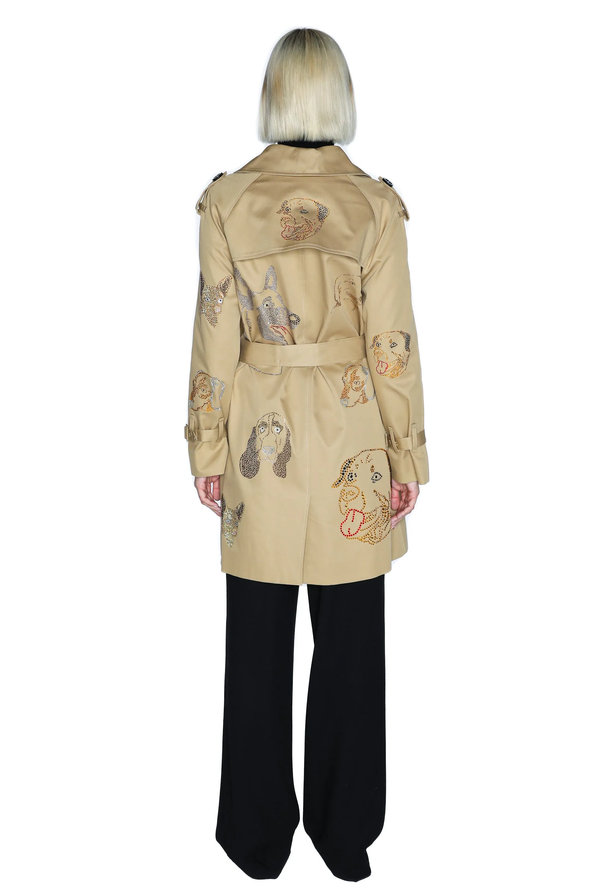 'WHO LET THE DOGS OUT' TRENCH COAT