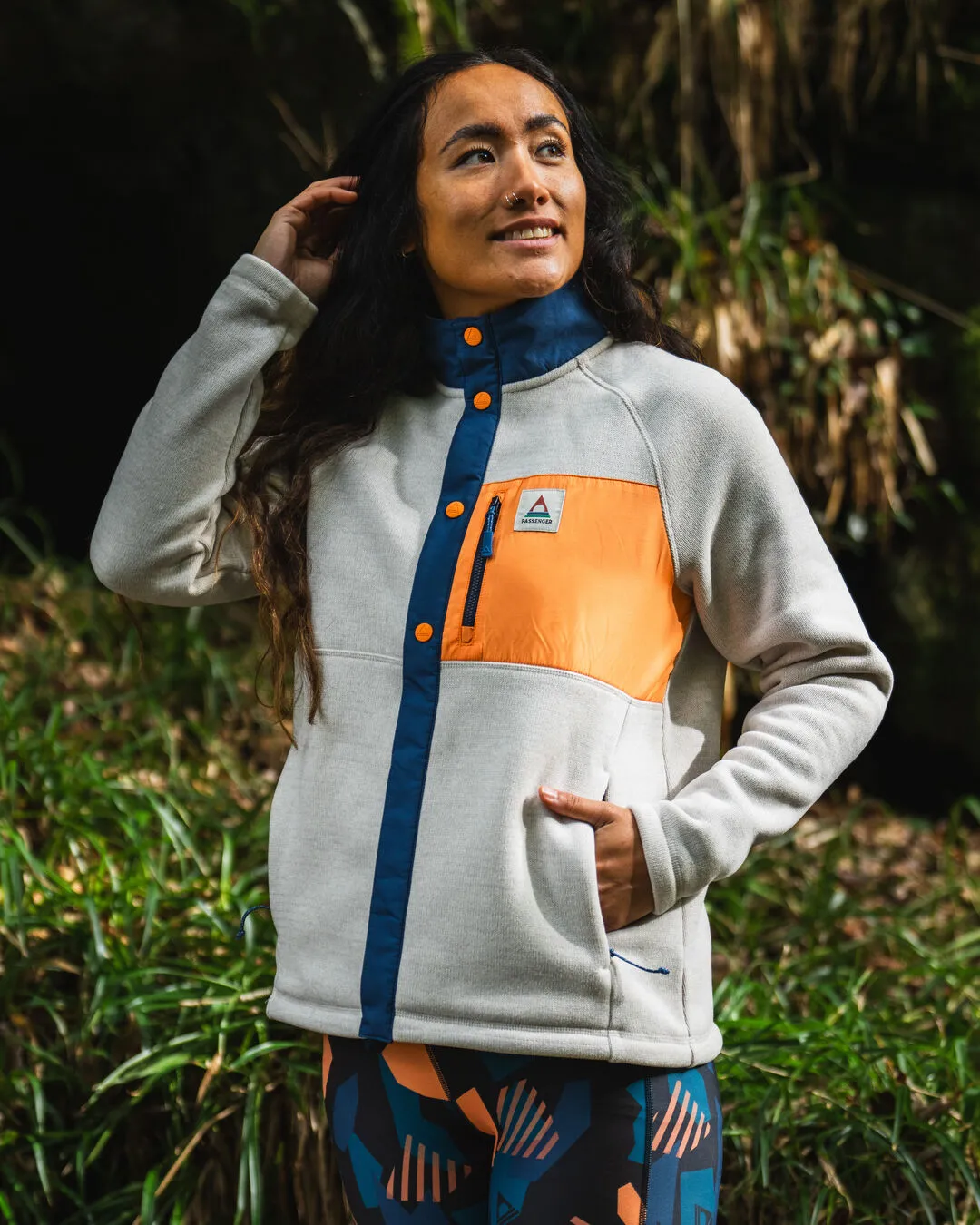 Women's Amber Recycled Polartec Fleece - Vintage White