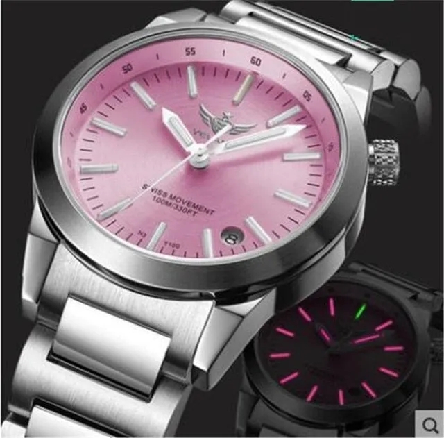 Women's Tritium Light Ronda Movement Quartz Luminous Outdoor Sports Watch