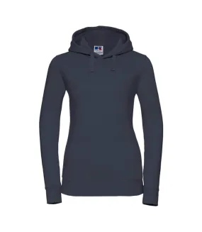 Womens/ladies authentic hoodie french navy Russell