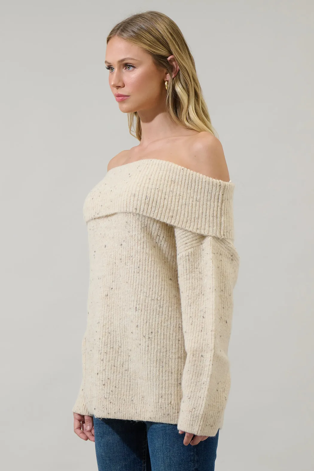 Yadira Off the Shoulder Sweater