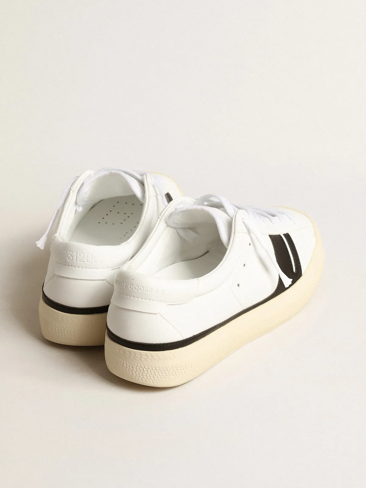 Yatay Model 1B sustainable sneakers with white bio-based upper and black Y