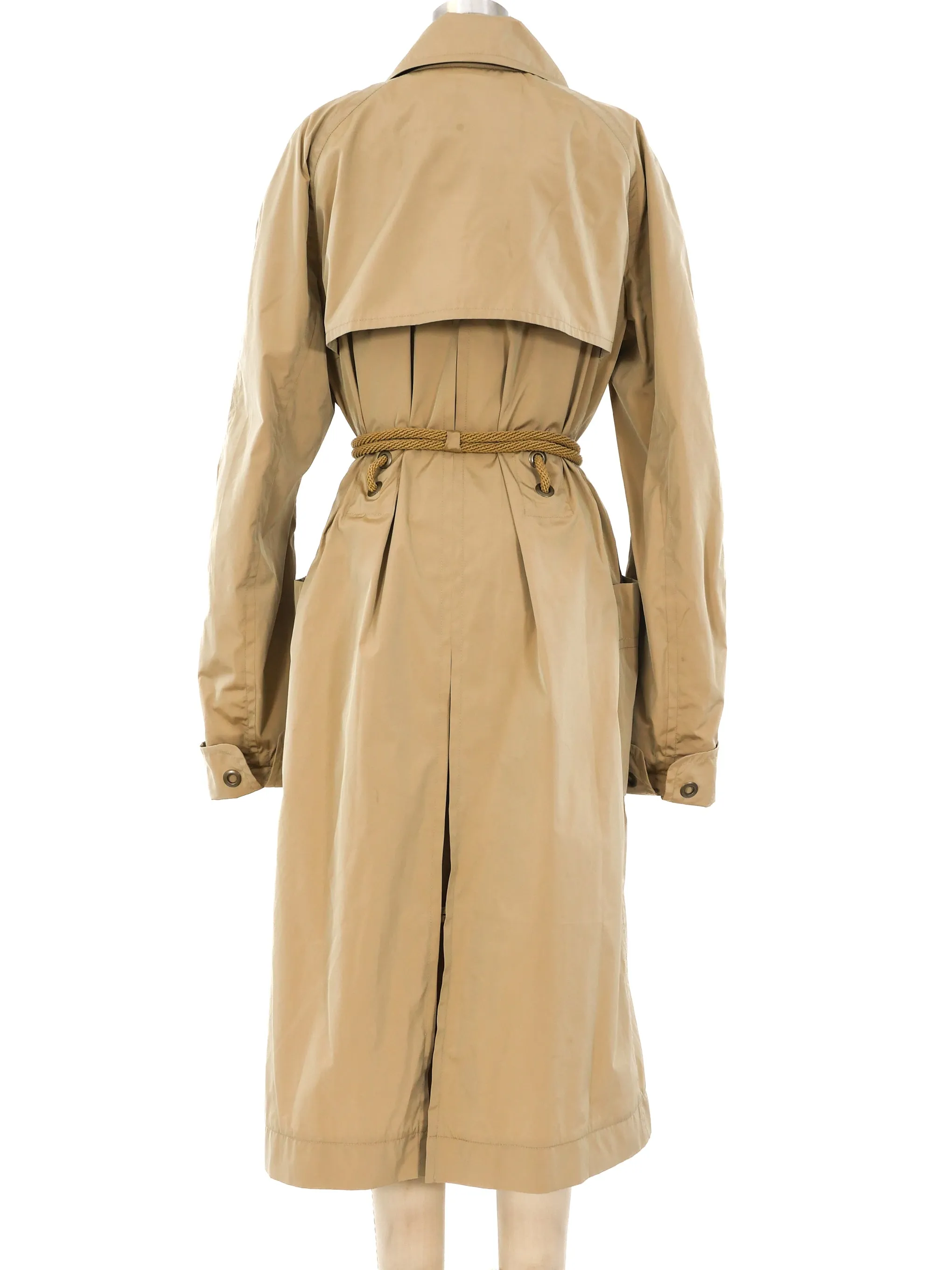 Yves Saint Laurent Khaki Trench Coat